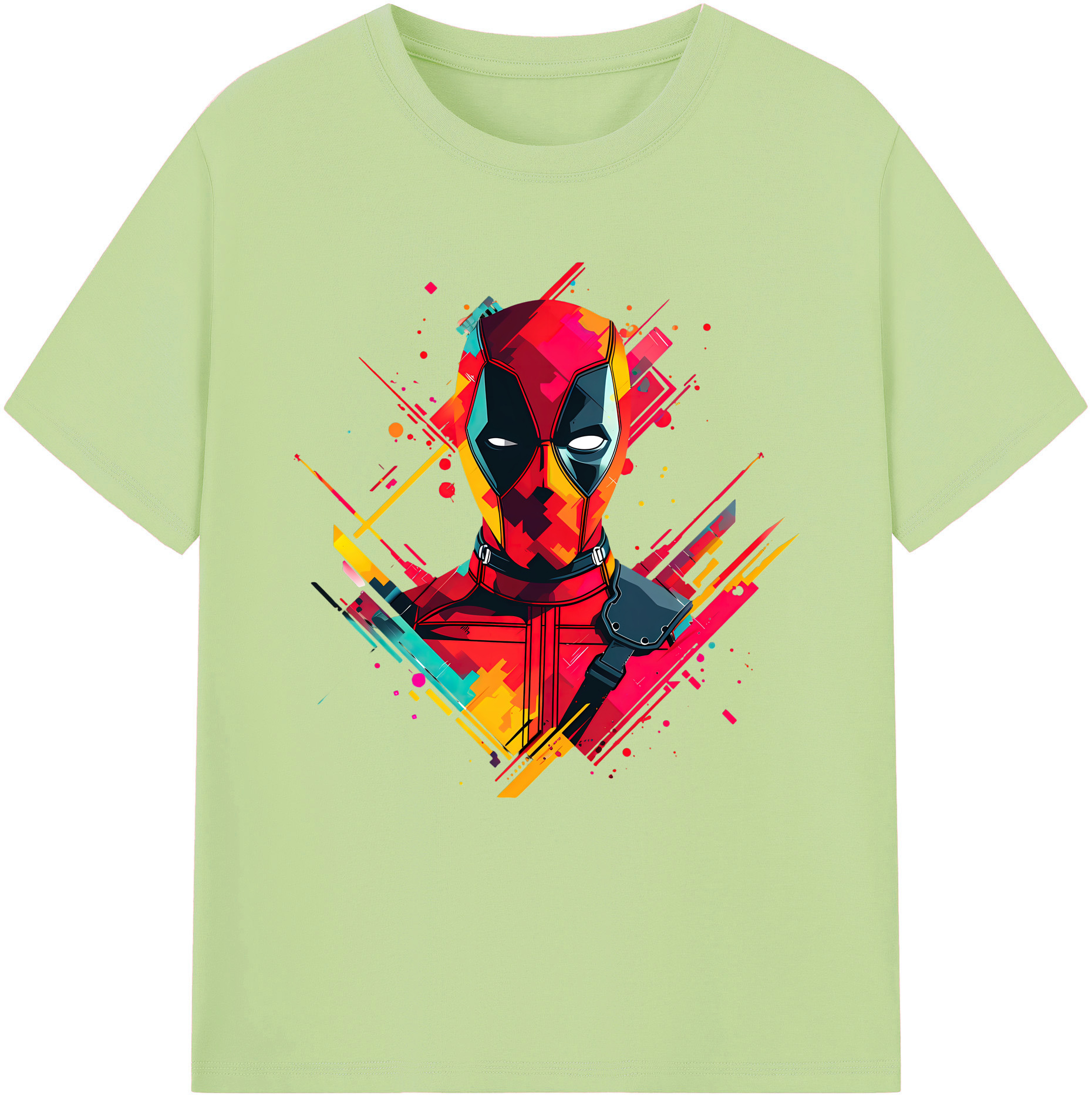 （画像用） Deadpool デッドプール 綿100％半袖Tシャツ（フロントプリント）